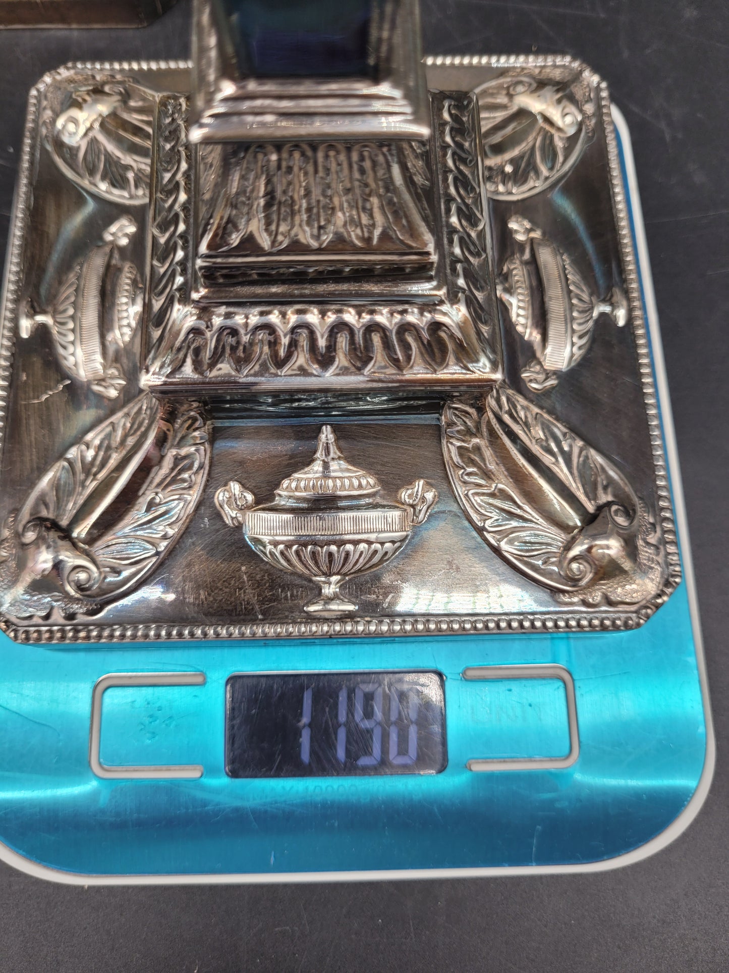 Paar Kerzenständer 925er Sterling Silber im Regency Stil Englische Meistermarke