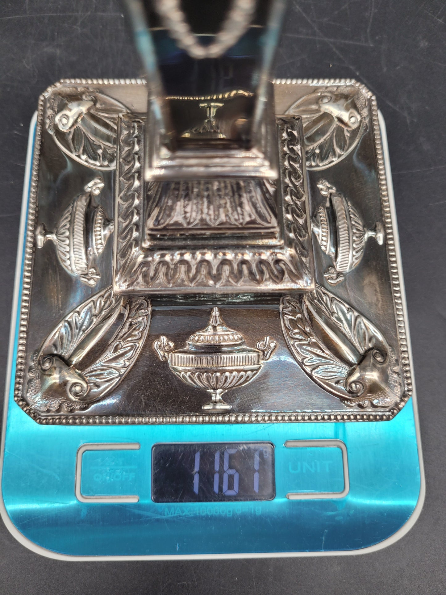 Paar Kerzenständer 925er Sterling Silber im Regency Stil Englische Meistermarke