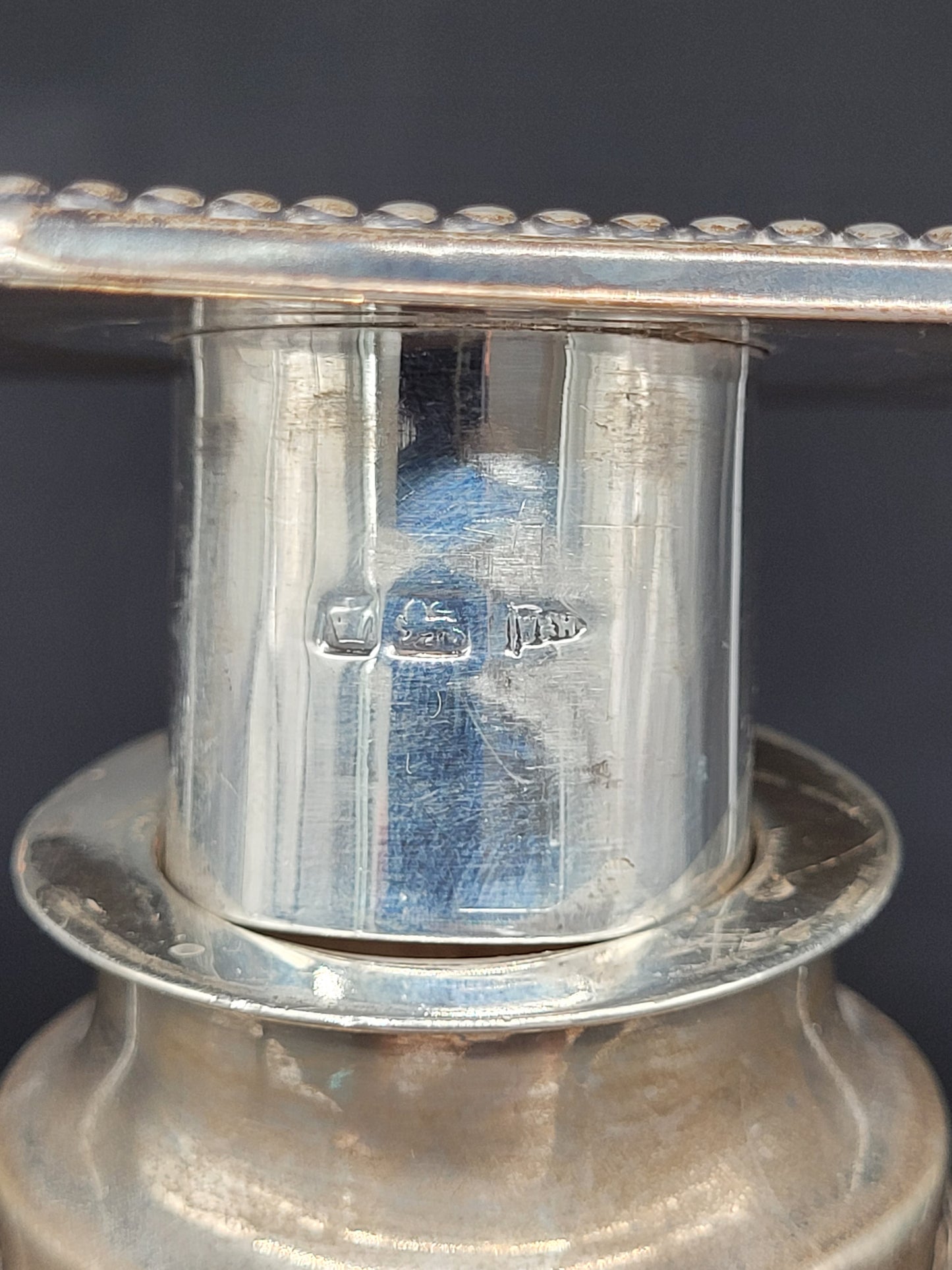 Set Kerzenständer 925er Sterling Silber im Regency Stil Englische Meistermarke