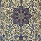 Isfahan Teppich Korkwolle mit Seide Medaillon feine Knüpfung