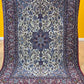 Isfahan Teppich Korkwolle mit Seide Medaillon feine Knüpfung