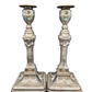 Paar Kerzenständer EPNS Versilbert im Klassischen Stil Englische Meistermarke