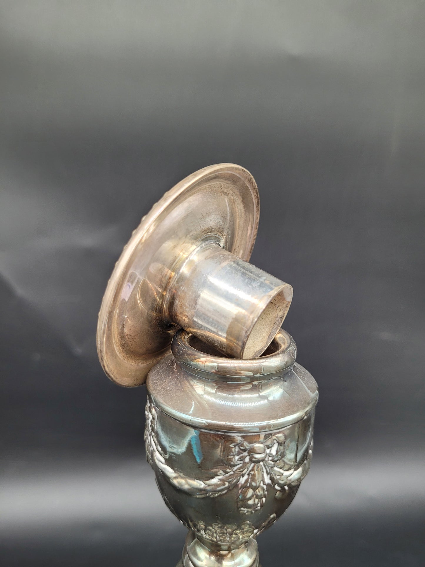 Paar Kerzenständer EPNS Versilbert im Klassischen Stil Englische Meistermarke