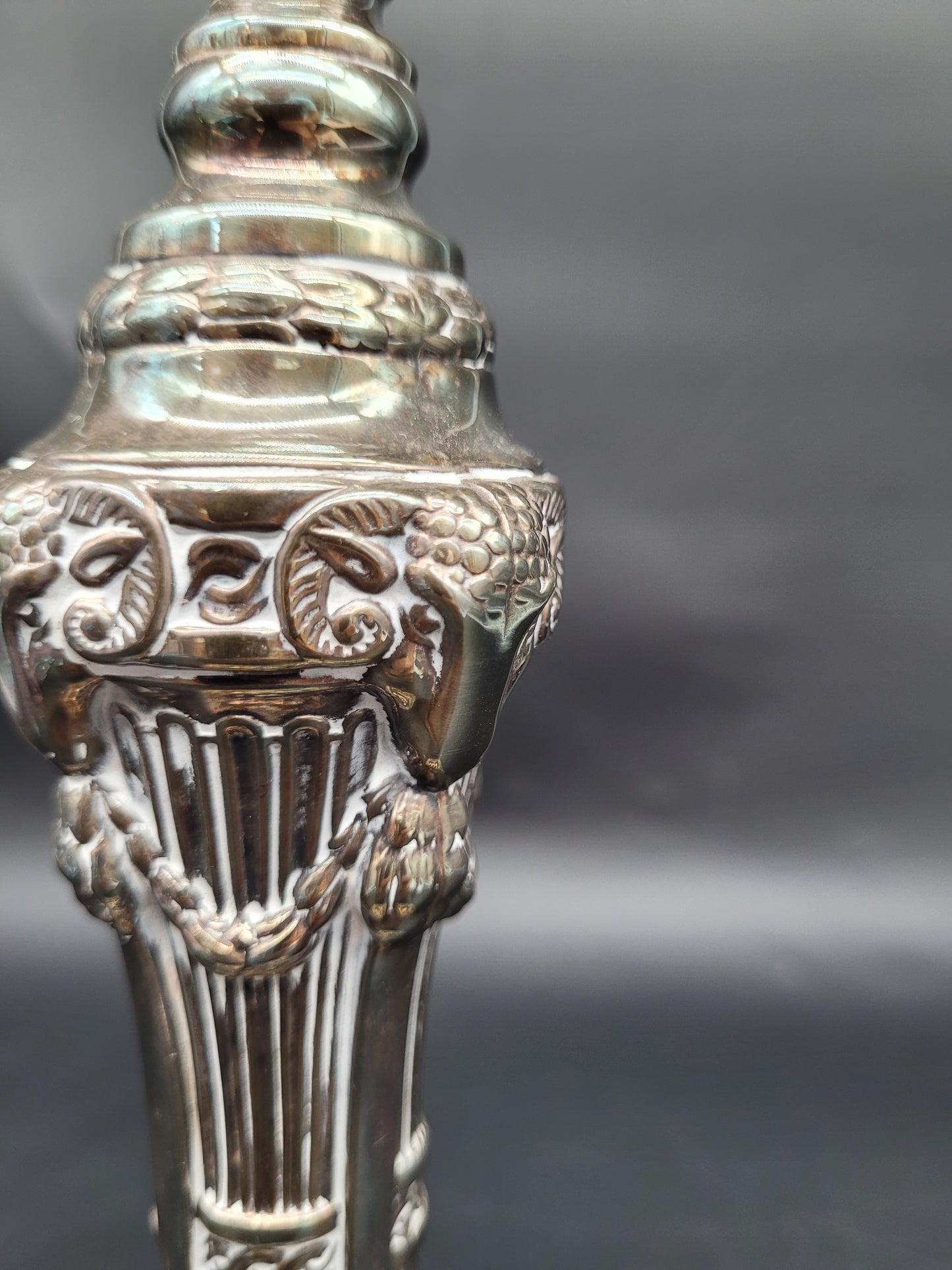 Paar Kerzenständer EPNS Versilbert im Klassischen Stil Englische Meistermarke