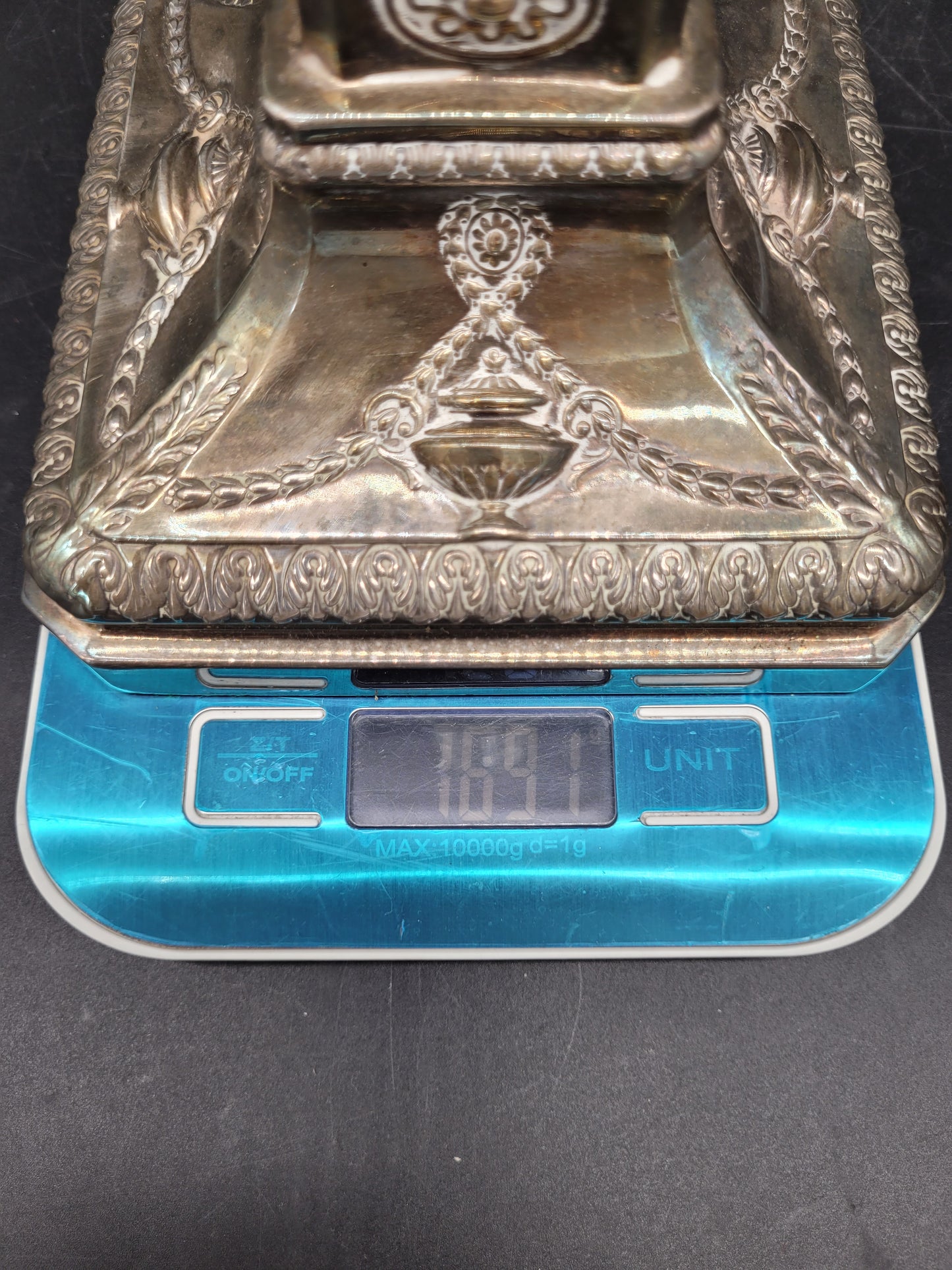 Paar Kerzenständer EPNS Versilbert im Klassischen Stil Englische Meistermarke