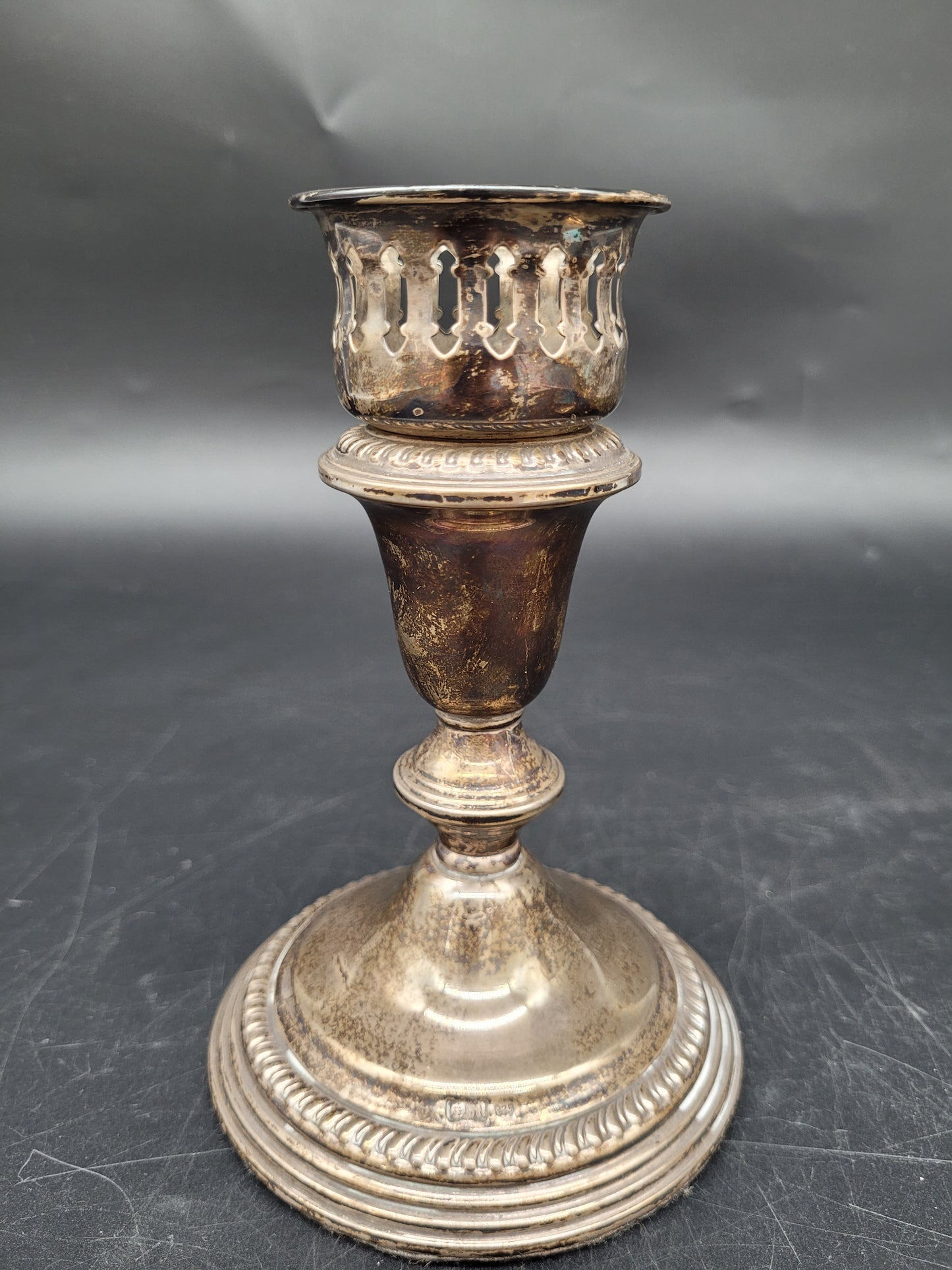 Set Kerzenhalter Sterling Silber 925er WMG Co und Britische Meistermarke