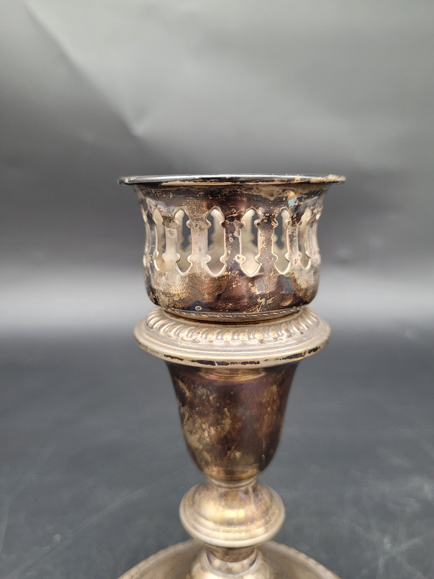 Set Kerzenhalter Sterling Silber 925er WMG Co und Britische Meistermarke