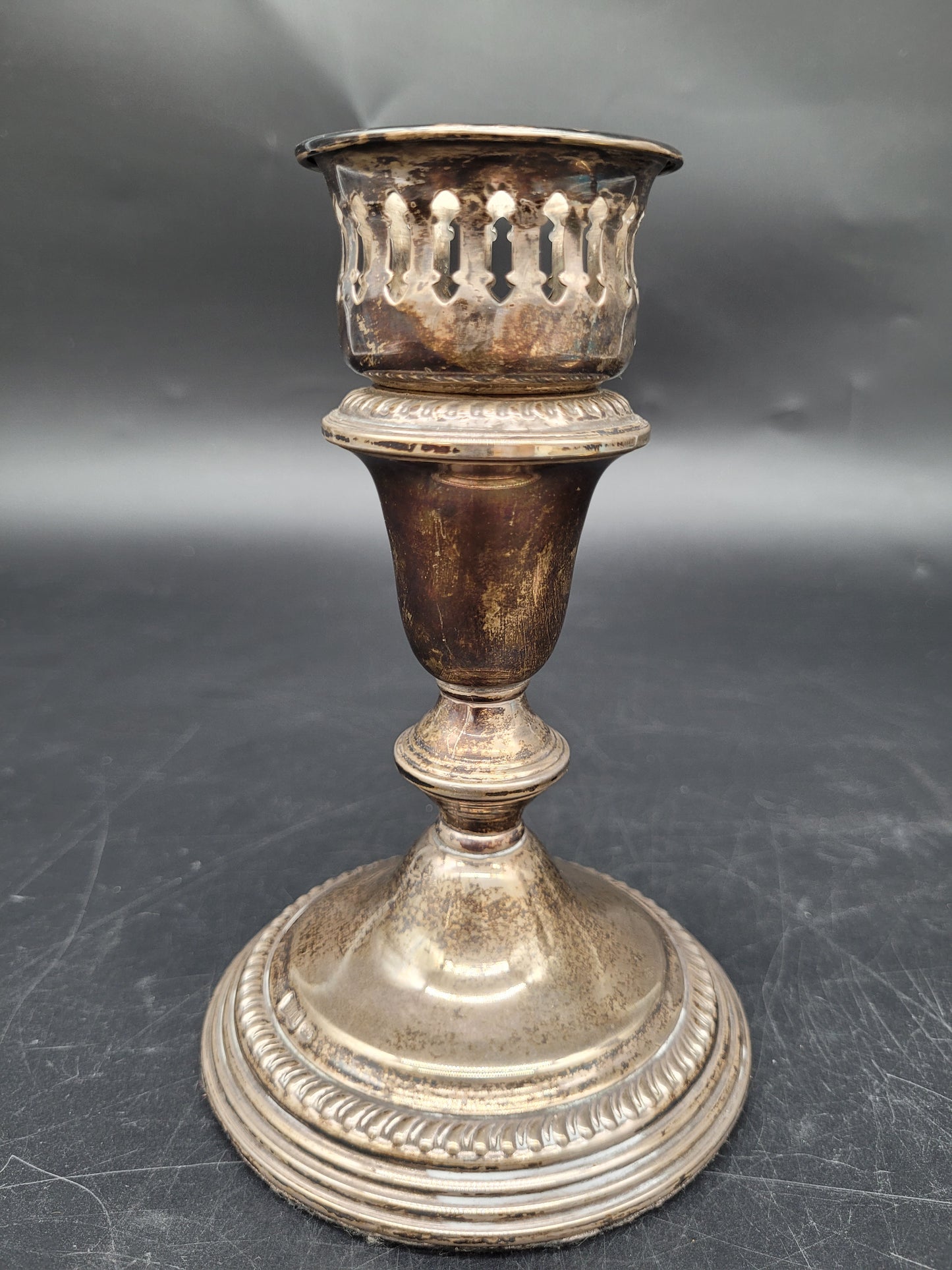 Set Kerzenhalter Sterling Silber 925er WMG Co und Britische Meistermarke