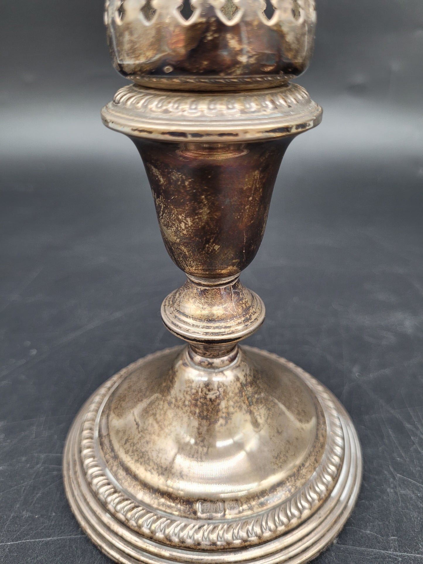 Set Kerzenhalter Sterling Silber 925er WMG Co und Britische Meistermarke