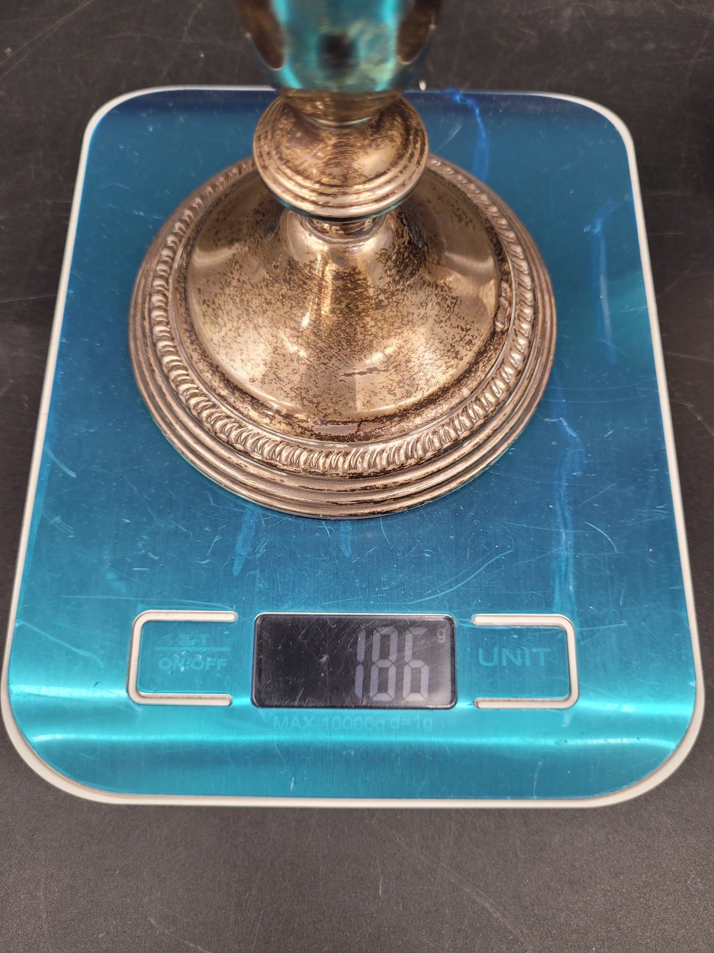 Set Kerzenhalter Sterling Silber 925er WMG Co und Britische Meistermarke