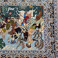 Isfahan Teppich Korkwolle mit Seide figürlich fein signiert