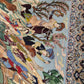 Isfahan Teppich Korkwolle mit Seide figürlich fein signiert