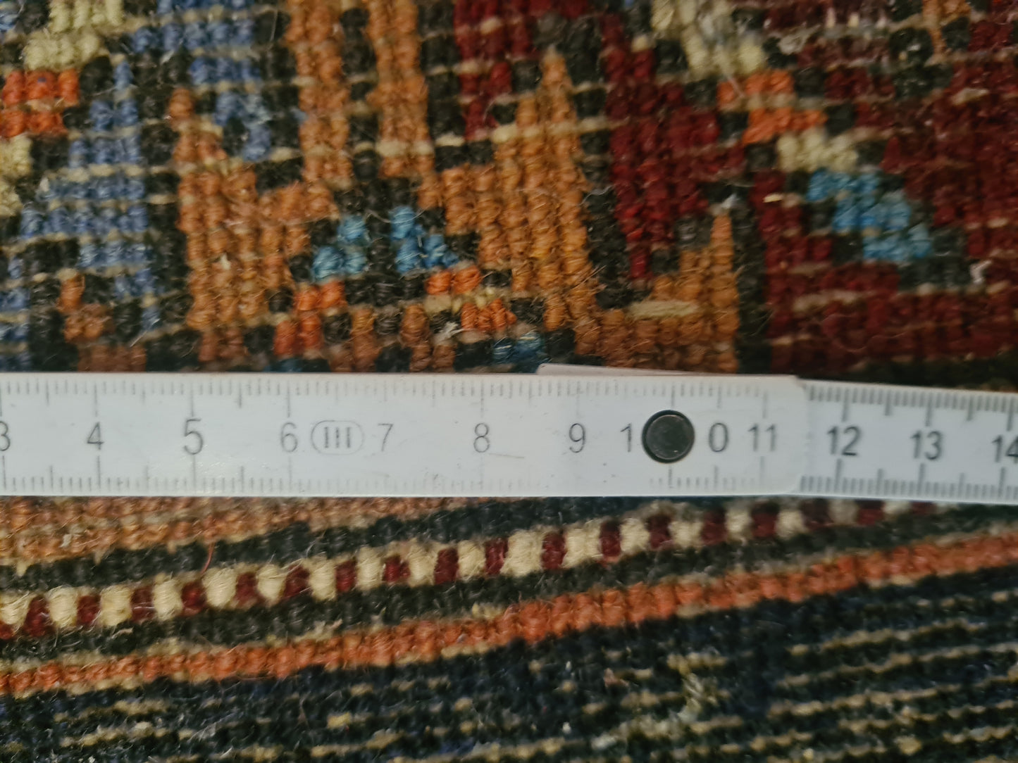 Perserteppich Orientteppich Handgeknüpfter Teppich Heris 315x100cm