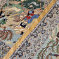 Isfahan Teppich Korkwolle mit Seide figürlich fein signiert