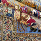 Isfahan Teppich Korkwolle mit Seide figürlich fein signiert