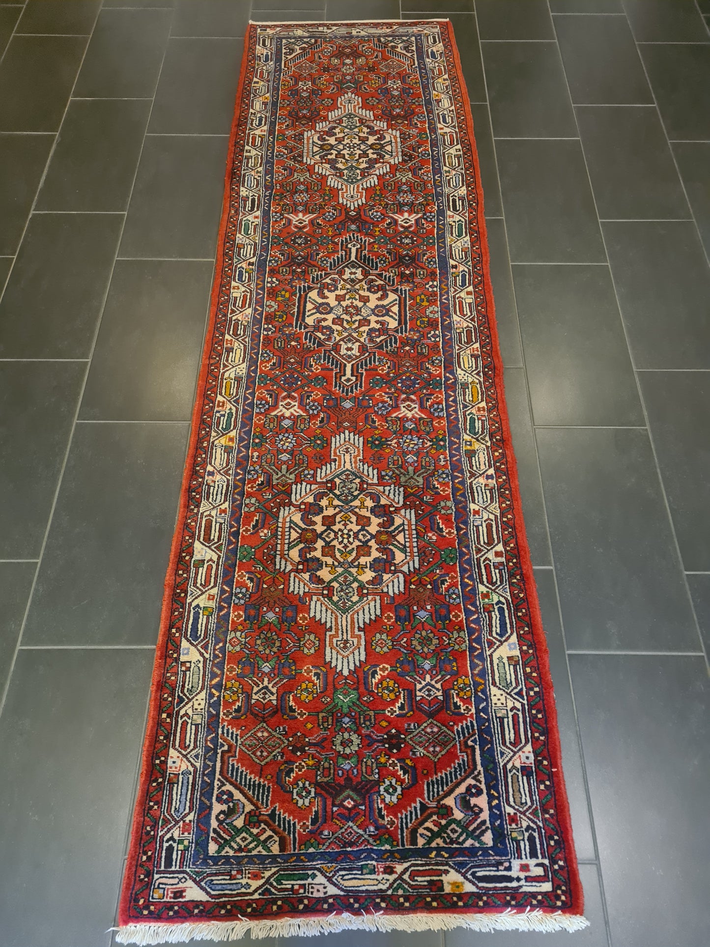 Perserteppich Orientteppich Handgeknüpfter Teppich Malaya 305x90cm