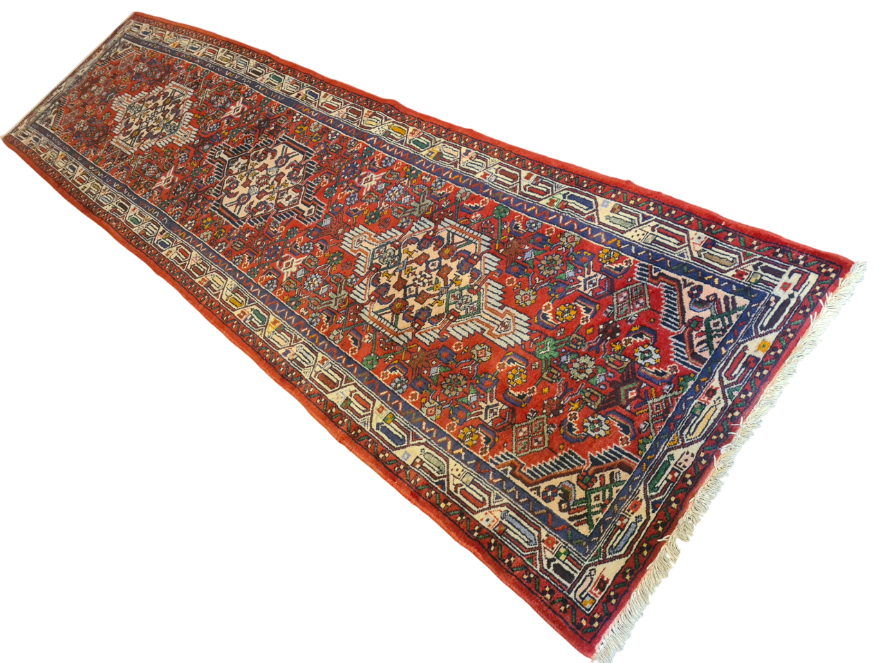 Perserteppich Orientteppich Handgeknüpfter Teppich Malaya 305x90cm