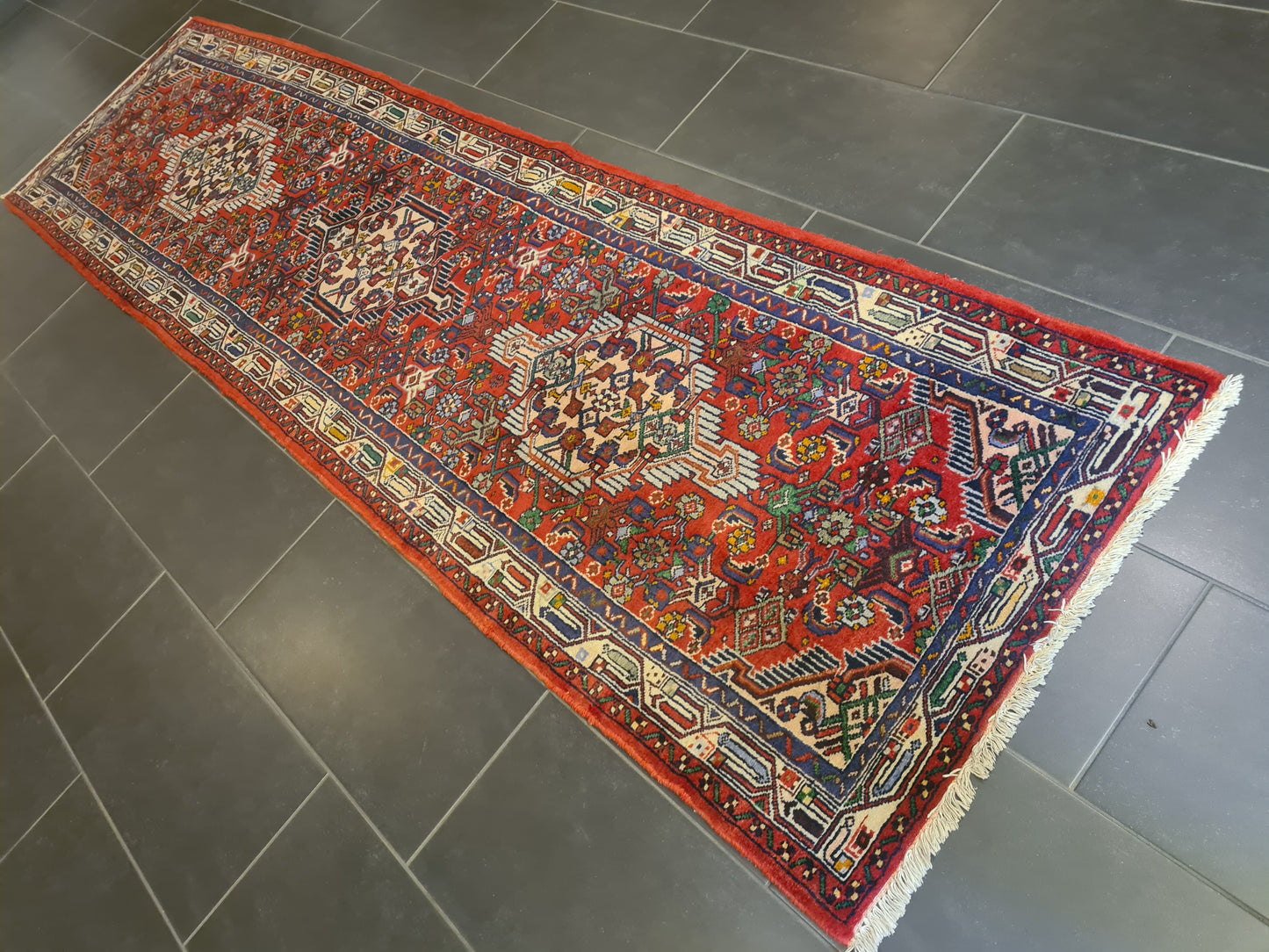 Perserteppich Orientteppich Handgeknüpfter Teppich Malaya 305x90cm