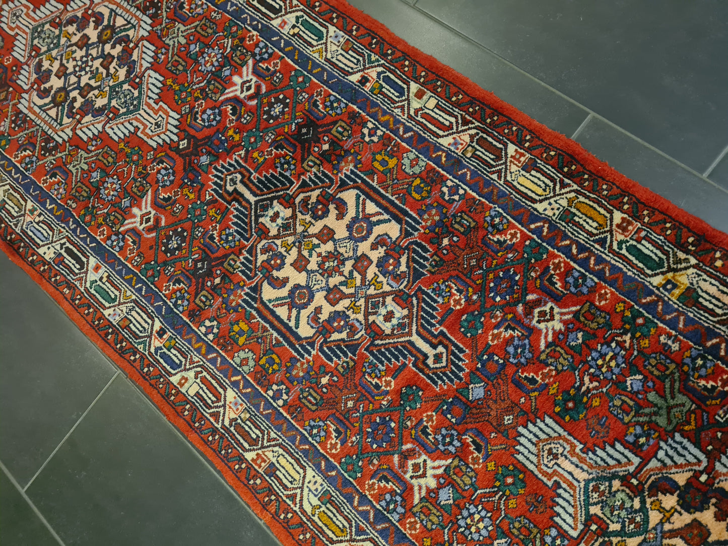 Perserteppich Orientteppich Handgeknüpfter Teppich Malaya 305x90cm