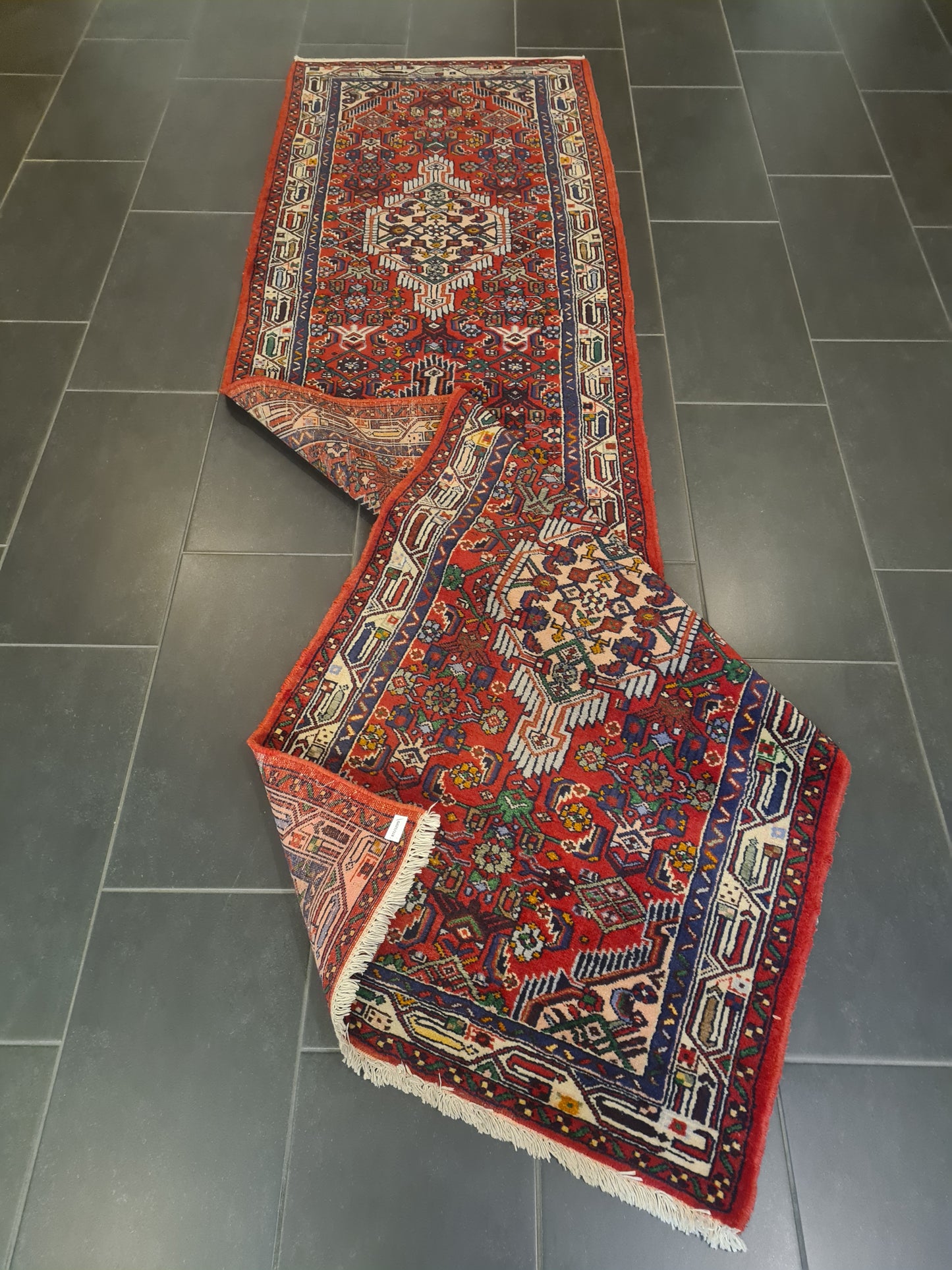 Perserteppich Orientteppich Handgeknüpfter Teppich Malaya 305x90cm