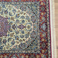Isfahan Teppich Korkwolle mit Seide Medaillon fein signiert