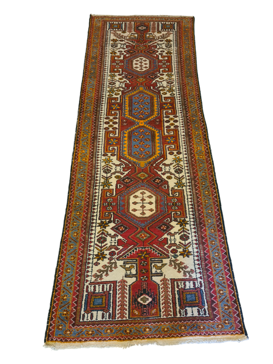 Perserteppich Orientteppich Handgeknüpfter Teppich Belutsch 300x105cm