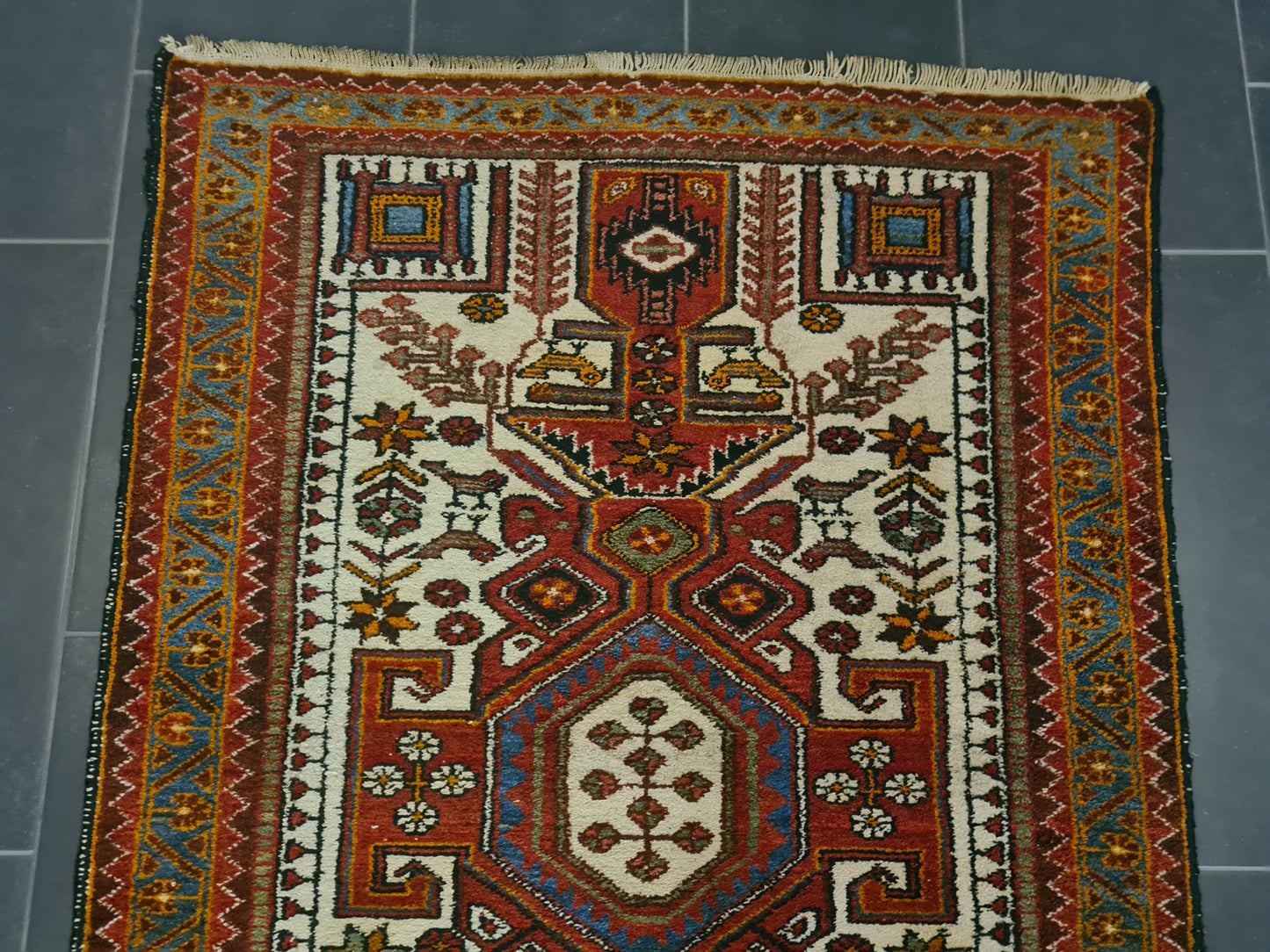 Perserteppich Orientteppich Handgeknüpfter Teppich Belutsch 300x105cm