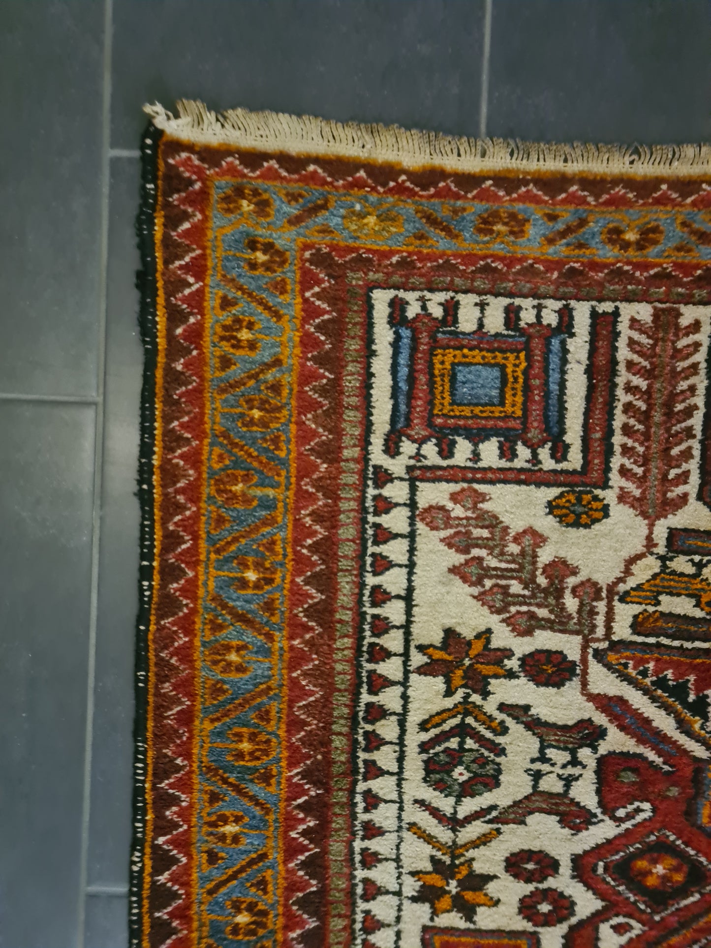 Perserteppich Orientteppich Handgeknüpfter Teppich Belutsch 300x105cm