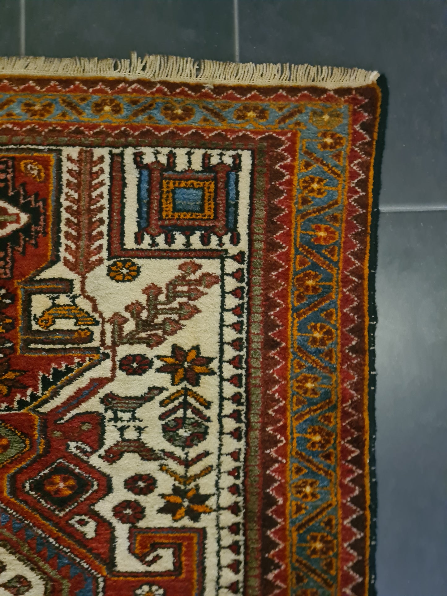 Perserteppich Orientteppich Handgeknüpfter Teppich Belutsch 300x105cm