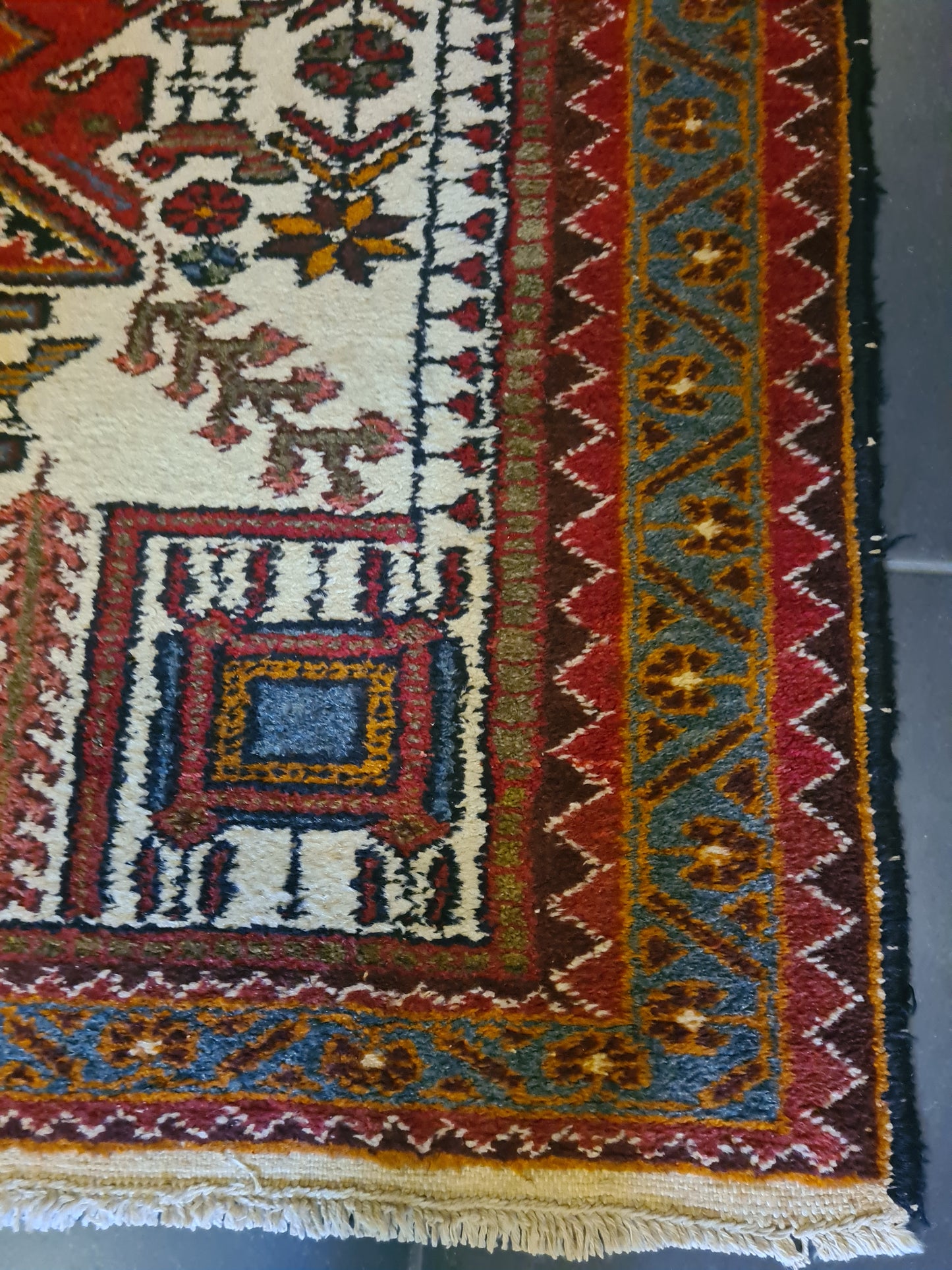 Perserteppich Orientteppich Handgeknüpfter Teppich Belutsch 300x105cm