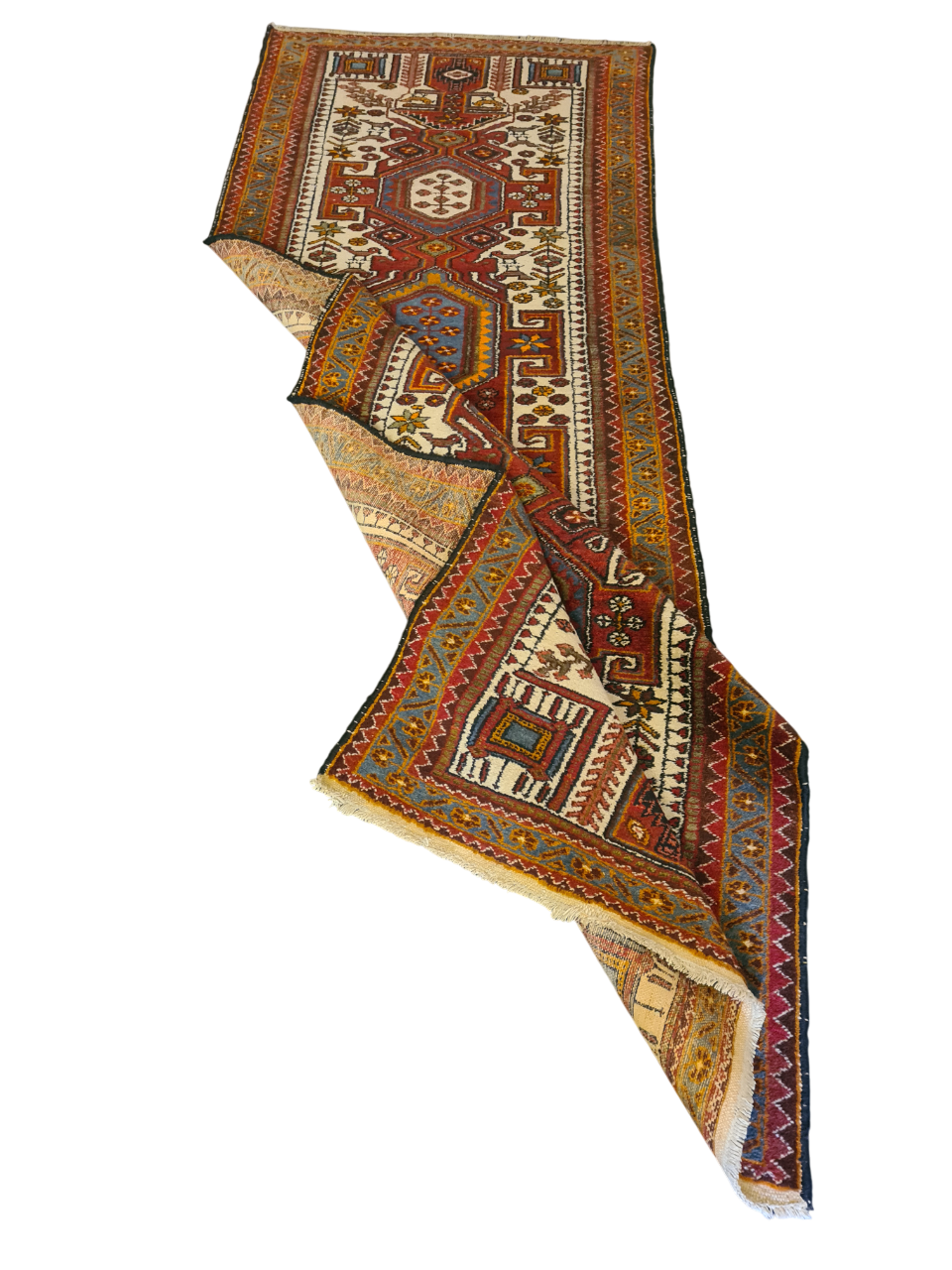 Perserteppich Orientteppich Handgeknüpfter Teppich Belutsch 300x105cm