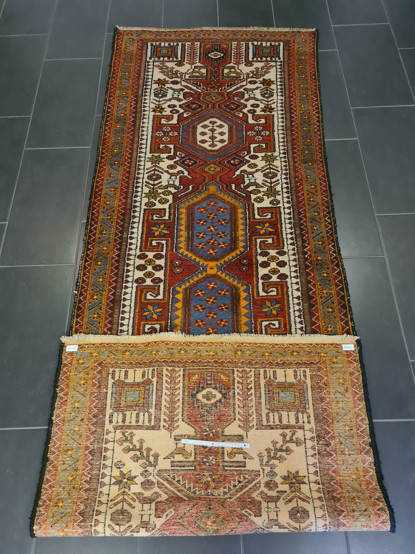 Perserteppich Orientteppich Handgeknüpfter Teppich Belutsch 300x105cm
