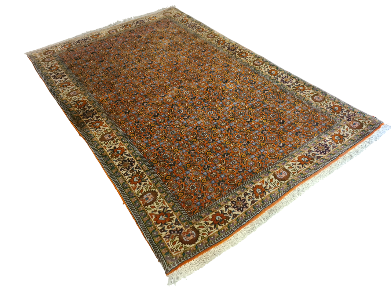 Perserteppich Orientteppich Handgeknüpfter Teppich Bidjar 170x110cm