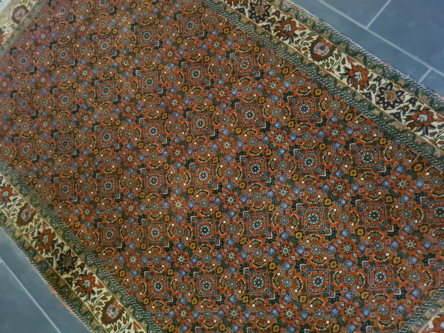 Perserteppich Orientteppich Handgeknüpfter Teppich Bidjar 170x110cm