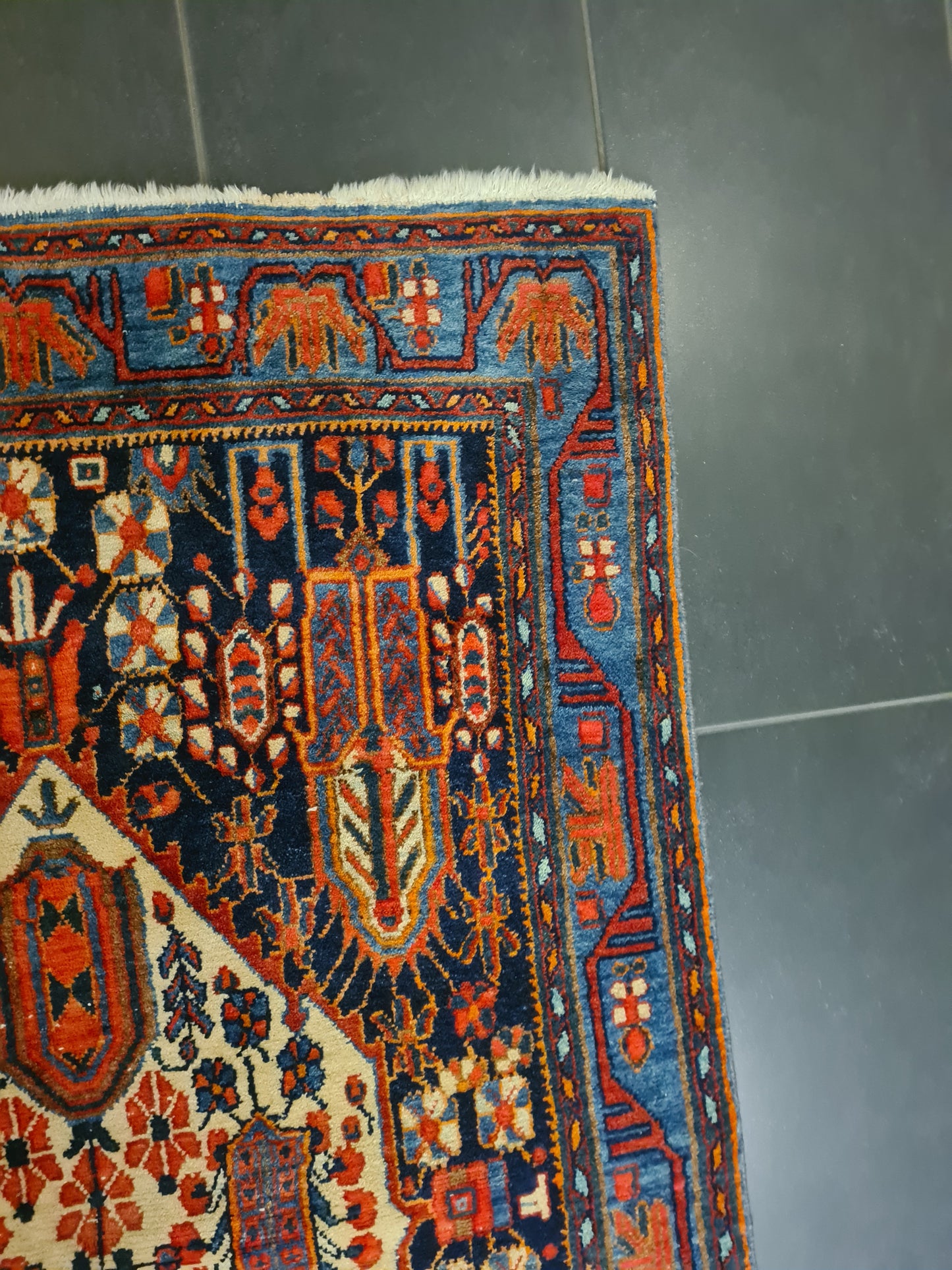 Perserteppich Orientteppich Handgeknüpfter Teppich Afshari 160x105cm