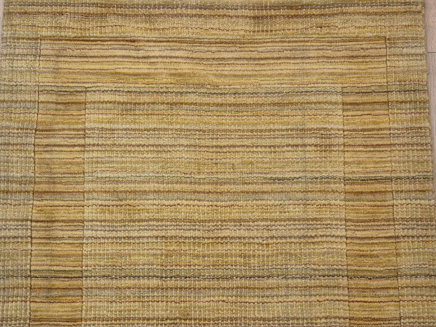 Gabbeh Teppich Schurwolle handgeknüpft Streifendesign