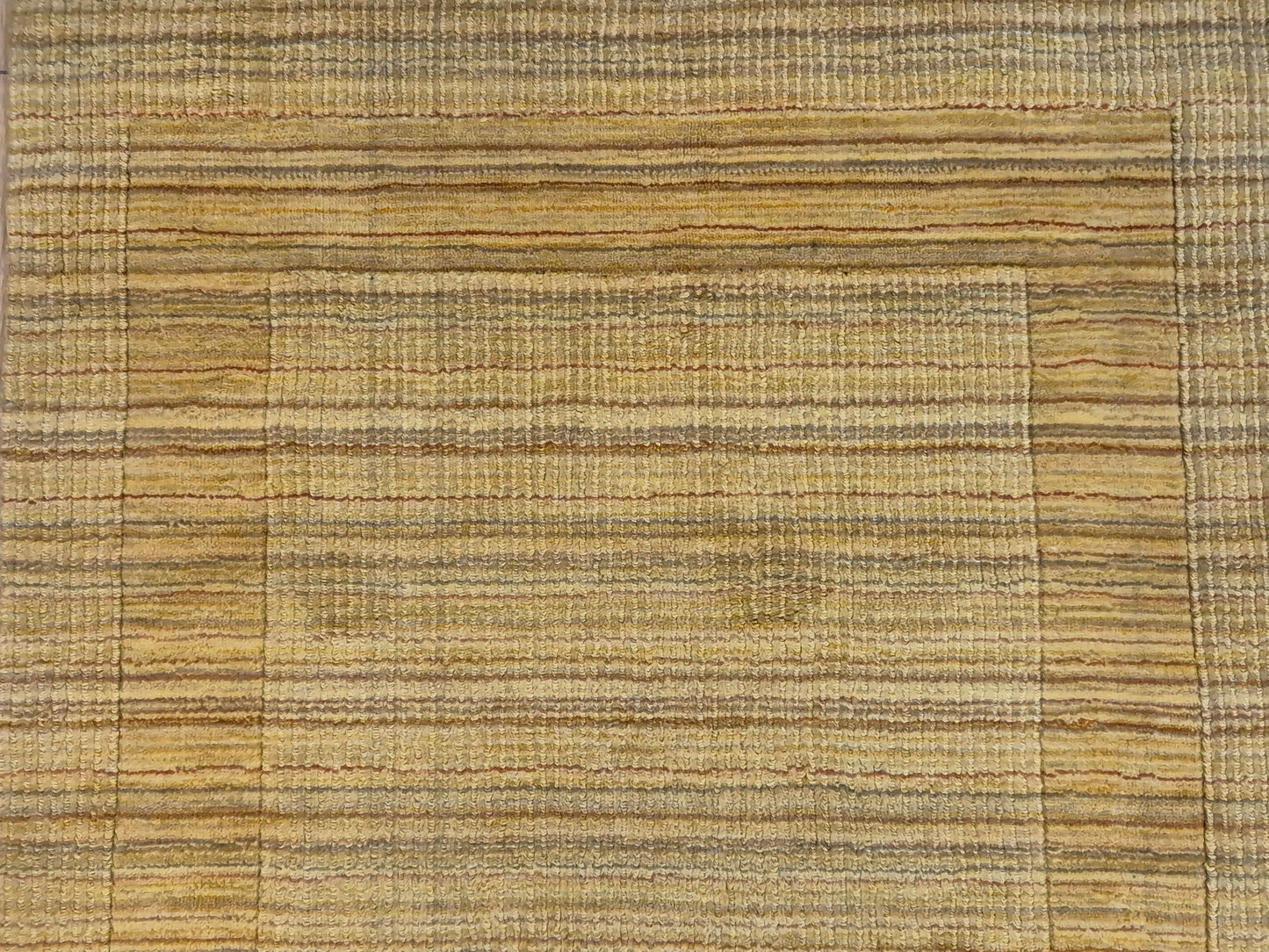 Gabbeh Teppich Schurwolle handgeknüpft Streifendesign