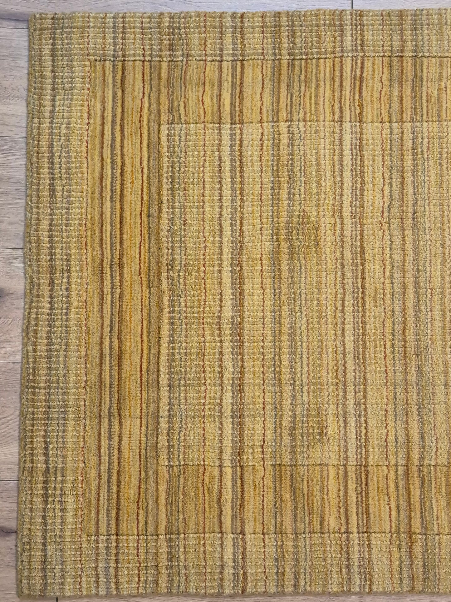 Gabbeh Teppich Schurwolle handgeknüpft Streifendesign