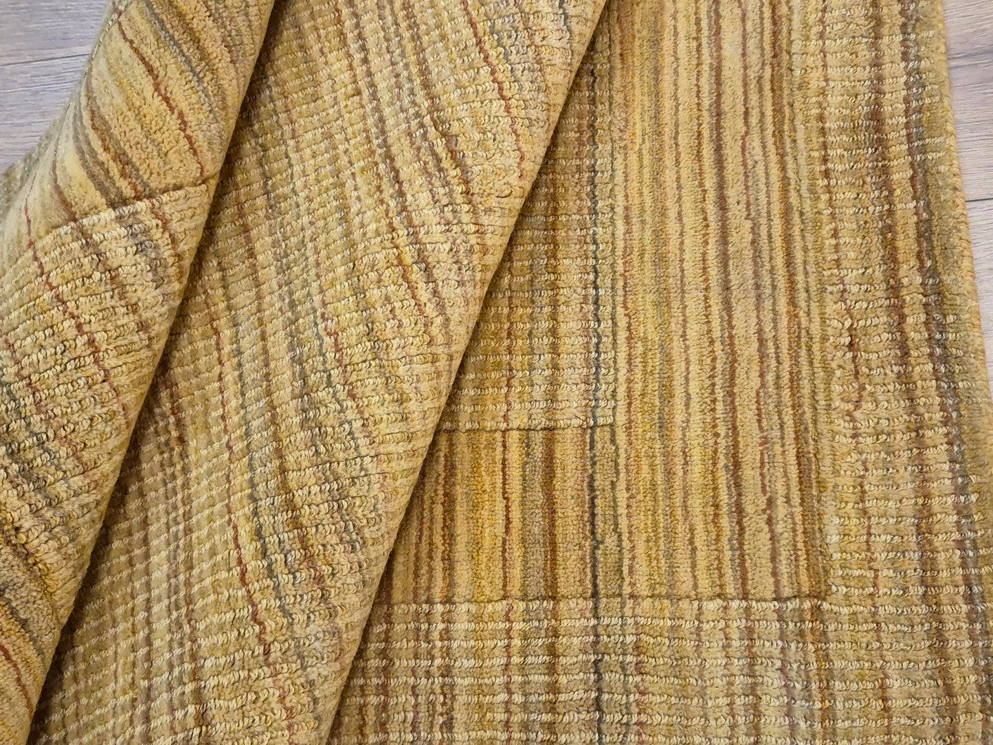 Gabbeh Teppich Schurwolle handgeknüpft Streifendesign