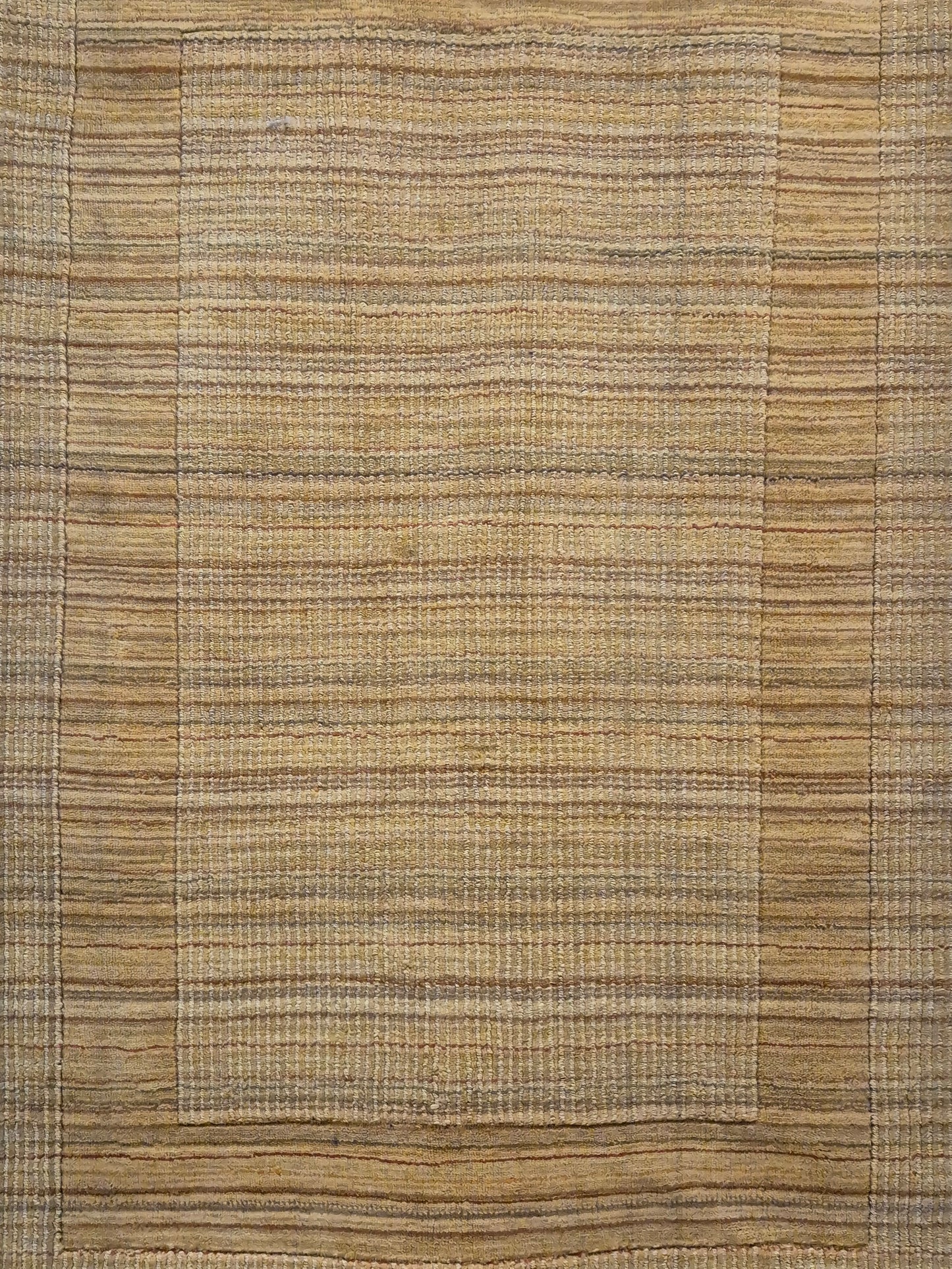 Gabbeh Teppich Schurwolle handgeknüpft Streifendesign