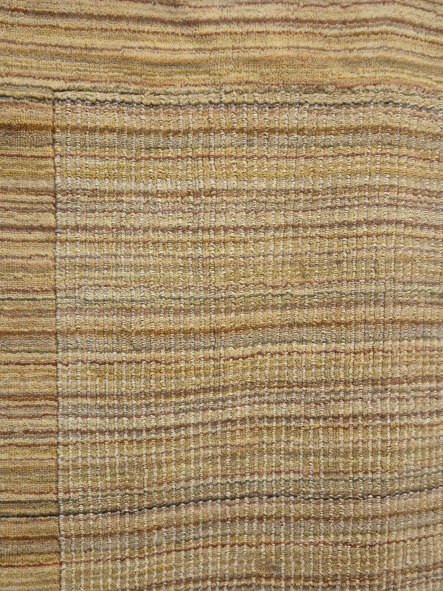 Gabbeh Teppich Schurwolle handgeknüpft Streifendesign