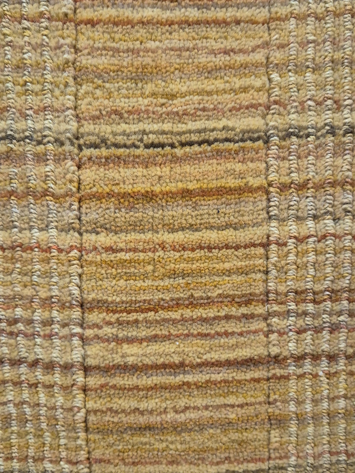 Gabbeh Teppich Schurwolle handgeknüpft Streifendesign