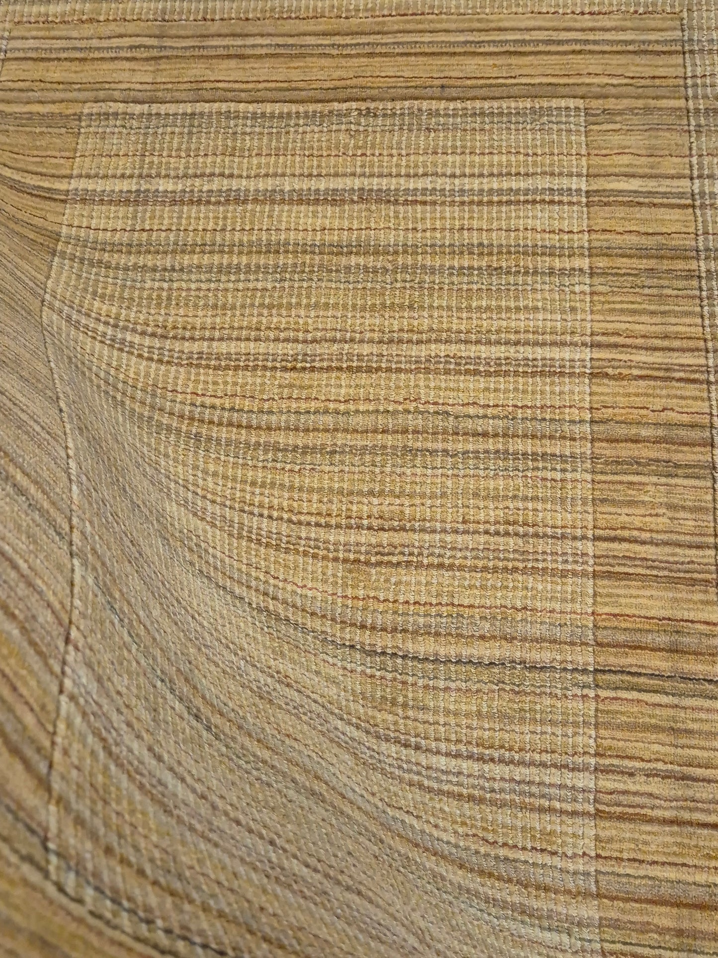 Gabbeh Teppich Schurwolle handgeknüpft Streifendesign