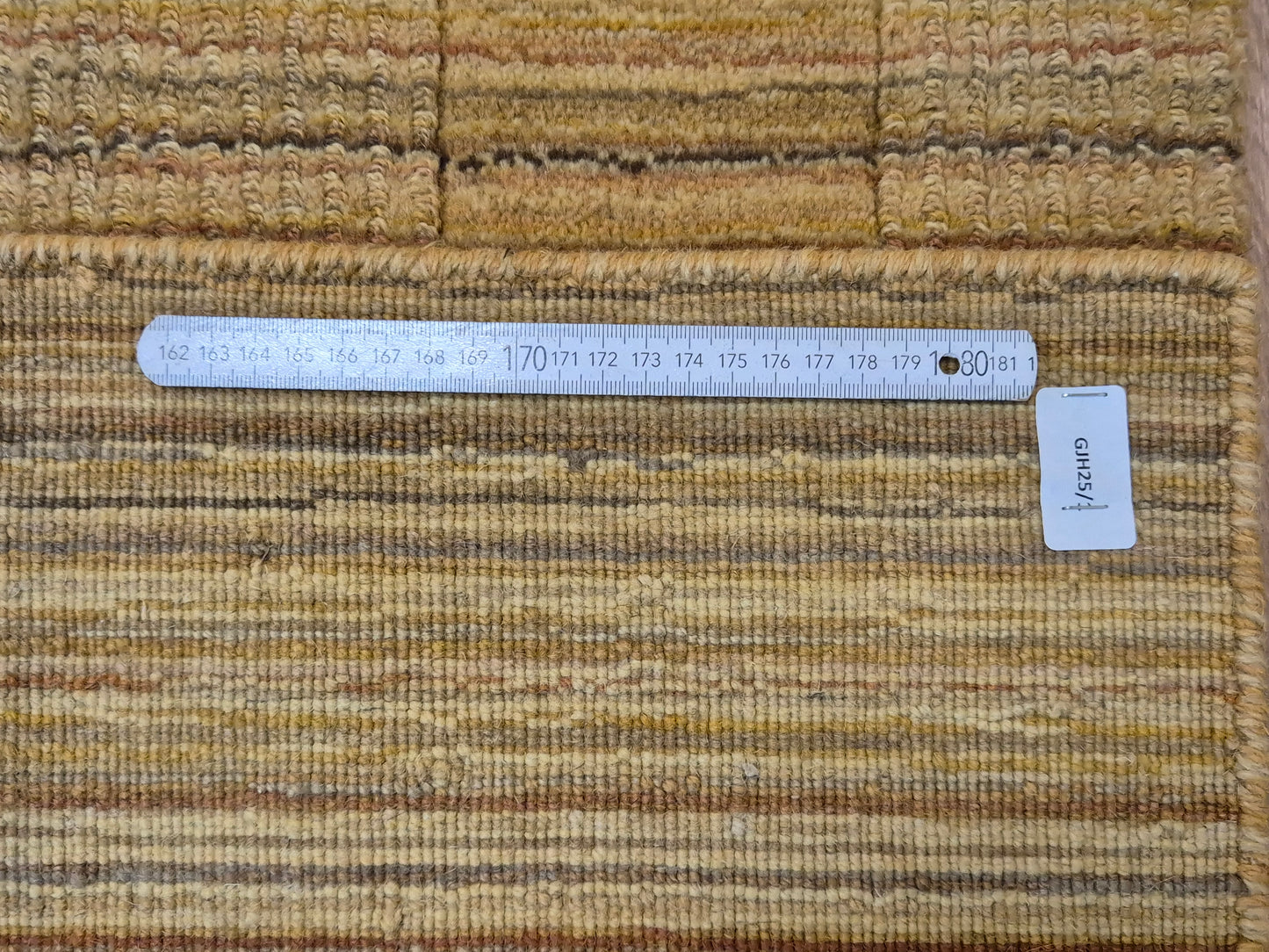 Gabbeh Teppich Schurwolle handgeknüpft Streifendesign