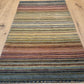 Gabbeh Teppich Schurwolle handgeknüpft buntes Streifendekor