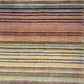 Gabbeh Teppich Schurwolle handgeknüpft buntes Streifendekor