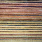 Gabbeh Teppich Schurwolle handgeknüpft buntes Streifendekor