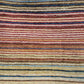 Gabbeh Teppich Schurwolle handgeknüpft buntes Streifendekor