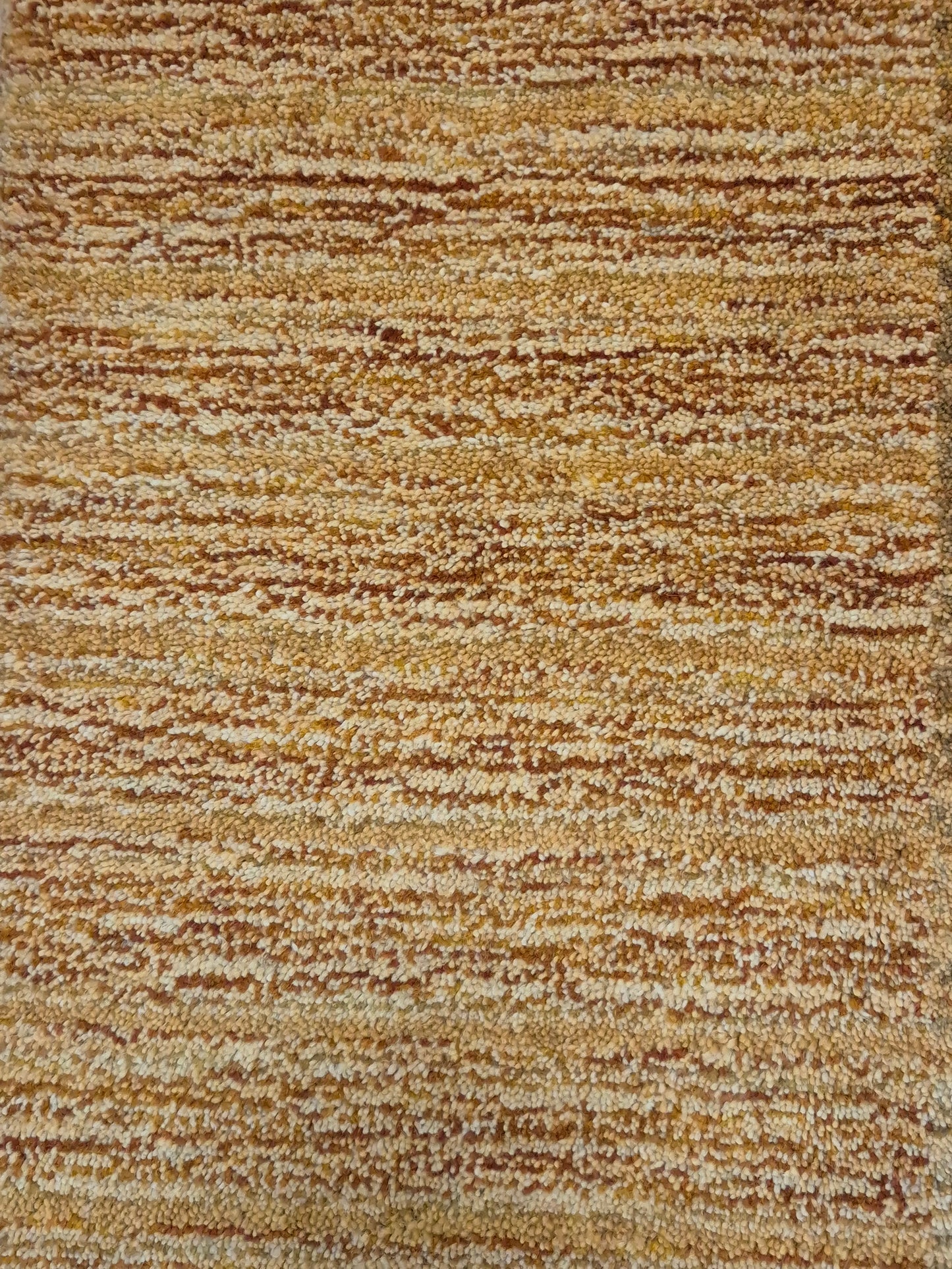 Perser Gabbeh Teppich Schurwolle geometrisches Feldmuster Naturtöne