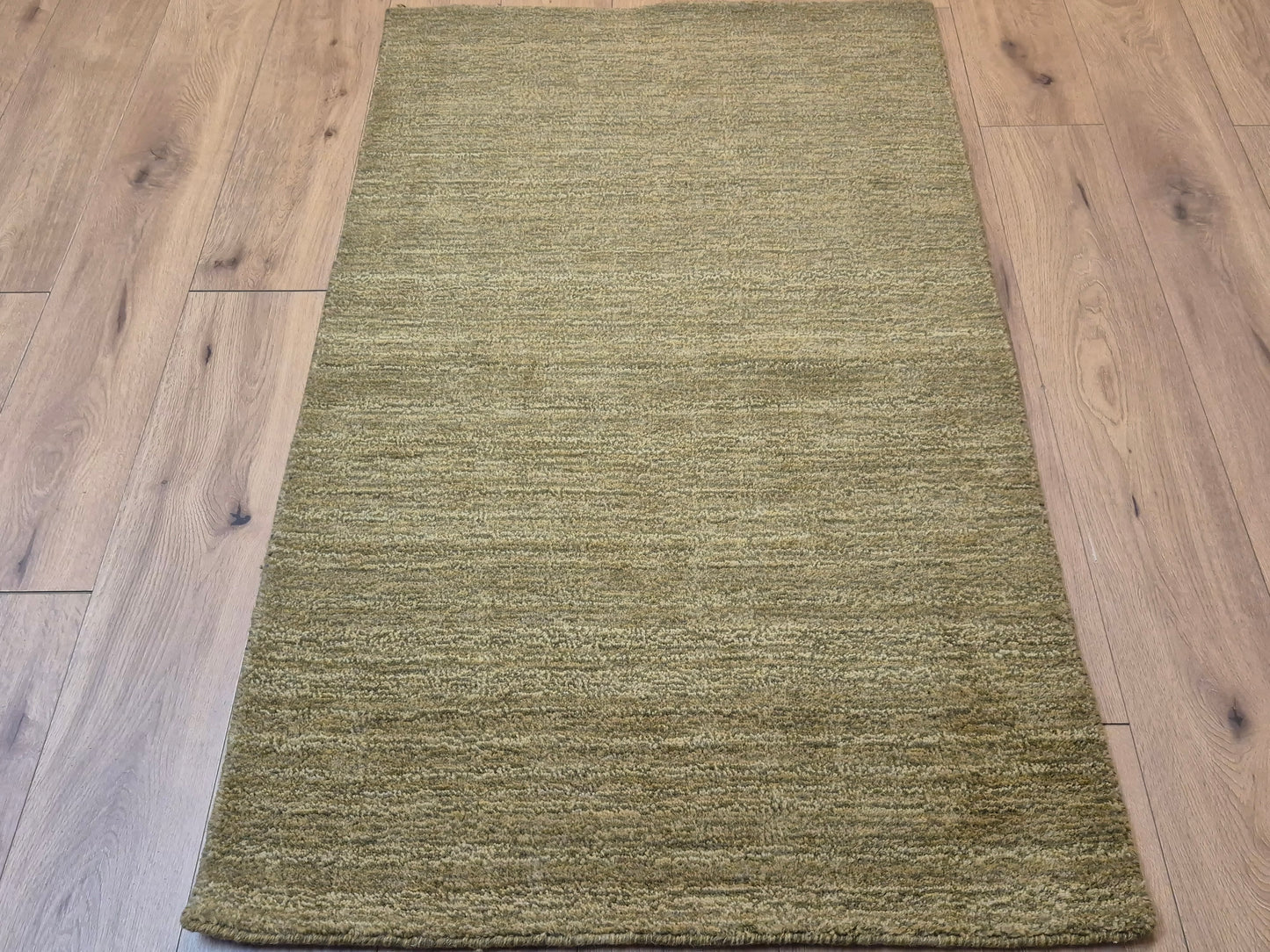 Perser Gabbeh Teppich Schurwolle uni melierte Naturtöne